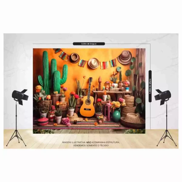 Fundo Fotográfico Exclusivo 2,20 x 1,50 Painel Festa Junina - Image 2