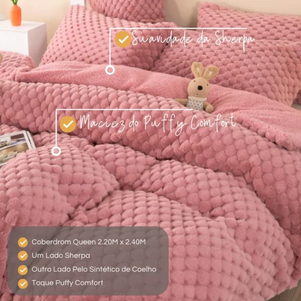 Coberdrom Casal Queen Premium Pelo de Coelho - Imagem 2
