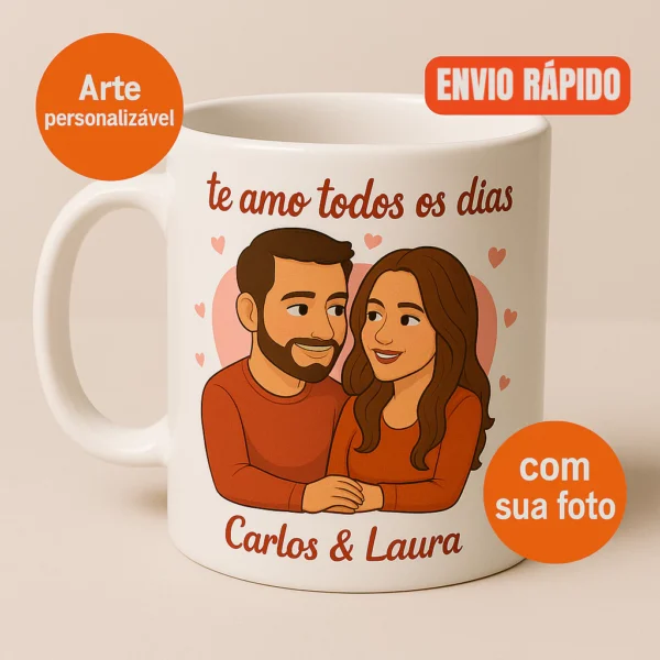 Caneca Personalizado com Nome, Foto e Frase - Imagem 6
