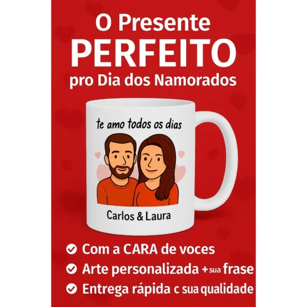 Caneca Personalizado com Nome, Foto e Frase - Imagem 7