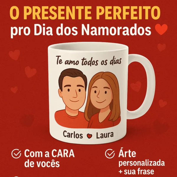 Caneca Personalizado com Nome, Foto e Frase - Imagem 8