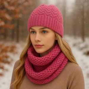 Touca e Cachecol Gorro e Gola moda fashion inverno elegante