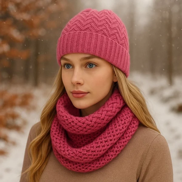 Touca e Cachecol Gorro e Gola moda fashion inverno elegante