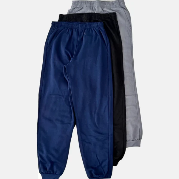 Kit 3 Calça Moletom Masculina Com Punho E Elástico - Imagem 2