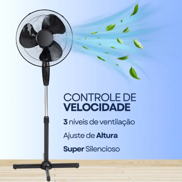 Ventilador De Chão De Pé De Coluna 130cm Forte e Silencioso - Imagem 4