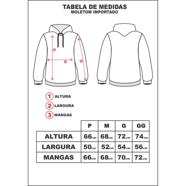 Blusa De Moletom Masculina Com Zíper - Imagem 6