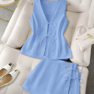 Conjunto 2 Peças de regata e mini short saia