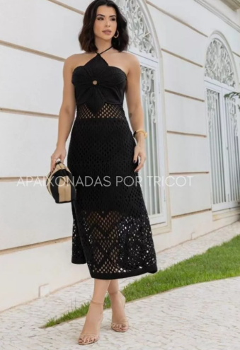 Vestido Flor Trico - Imagem 5