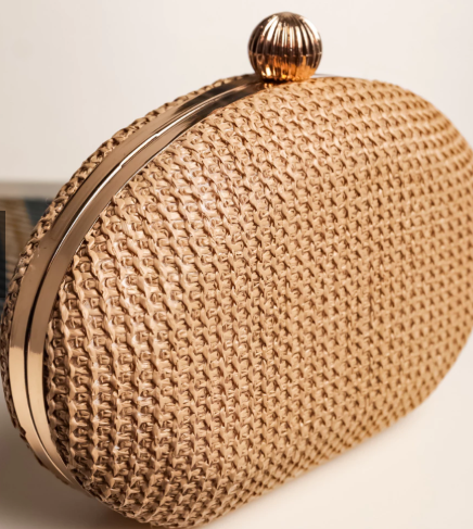 Bolsa Clutch Feminina Palha Festas Verão - Imagem 4