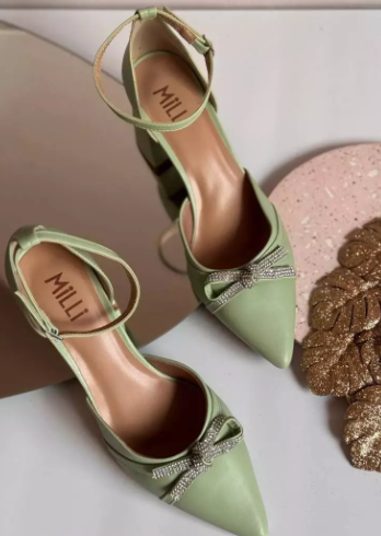 Sandália Scarpin Salto Medio