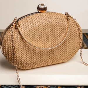 Bolsa Clutch Feminina Palha Festas Verão